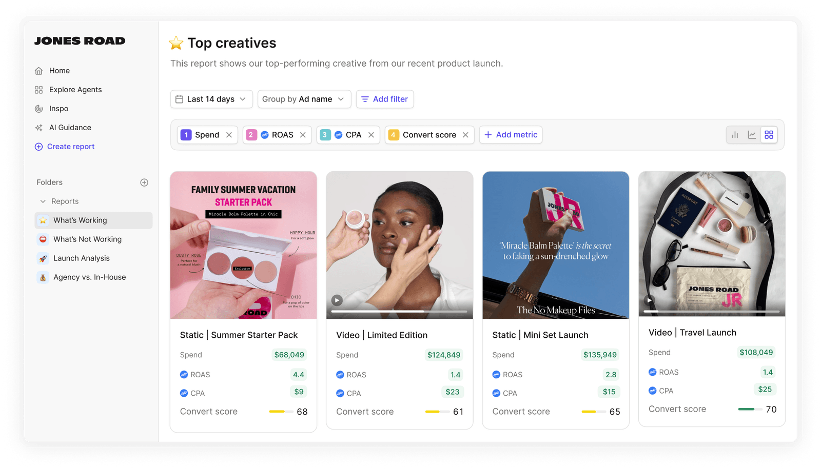 DooScout creative dashboard